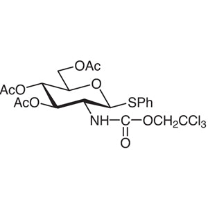 TCI P1866 187022-49-7 Phenyl 3,4,6-Tri-O-acetyl-2-deoxy-1-thio-2-(2,2,2-trichloroethoxyformamido)-beta-D-glucopyranoside