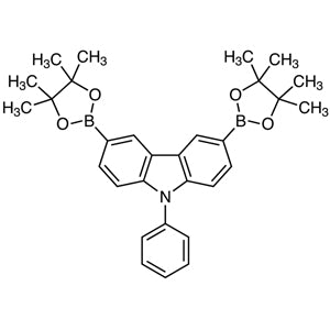 TCI P2350 618442-57-2 9-Fenil-3,6-bis(4,4,5,5-tetrametil-1,3,2-dioksaborolan-2-il)karbazol