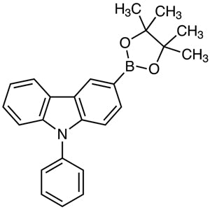 TCI P2376 1126522-69-7 9-Fenil-3-(4,4,5,5-tetrametil-1,3,2-dioksaborolan-2-il)karbazol