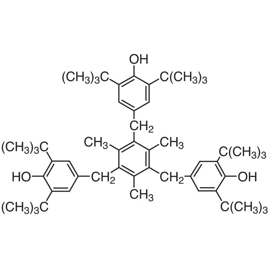 TCI T0916 1709-70-2 2,4,6-Tris(3',5'-di-tert-butyl-4'-hydroxybenzyl)mesitylene