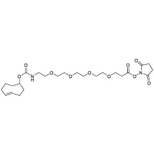 TCI T3949 1621096-79-4 TCO-PEG4-NHS (mengandung Dichloromethane maksimum 6%)