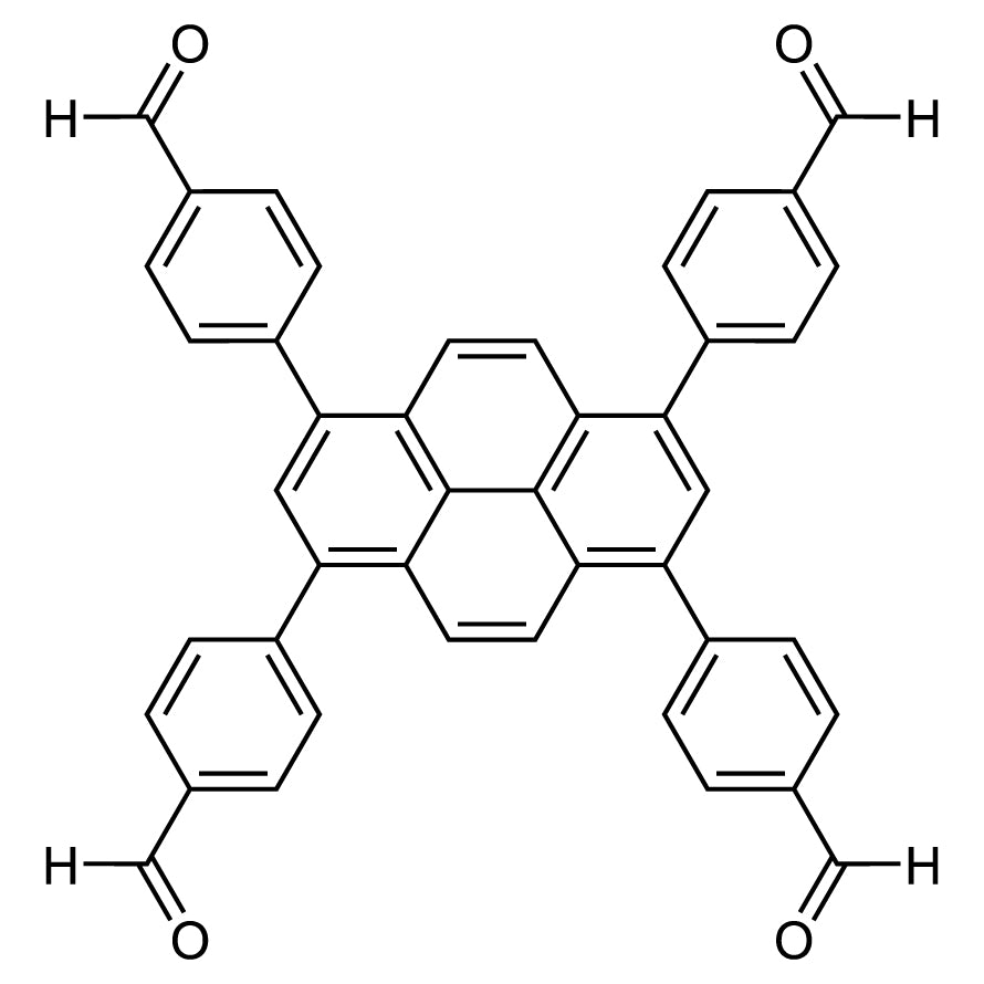 TCI T4089 1415238-25-3 4,4',4'',4'''-(Pirena-1,3,6,8-tetrayl)tetrabenzaldehida