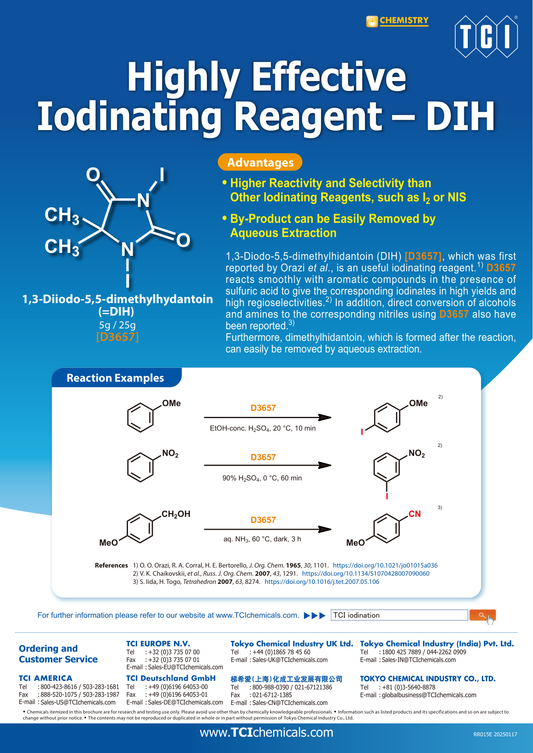 1,3-Diiodo-5,5-dimethylhydantoin - brosur TCI: Highly Effective Iodinating Reagent - DIH
