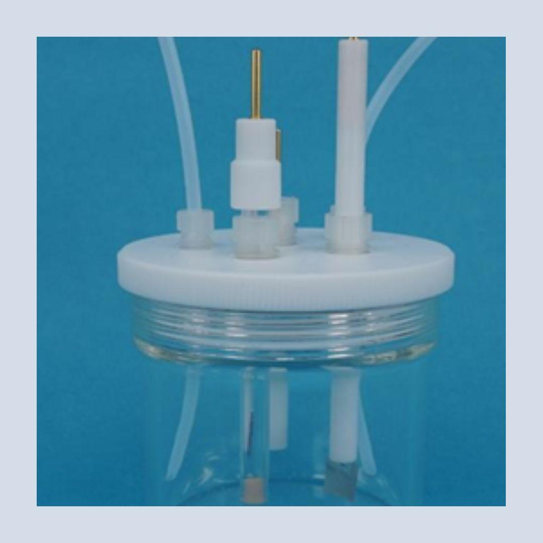 "Seal electrolytic cell ** Holes on the lid can be tailored. - AMI Scientific