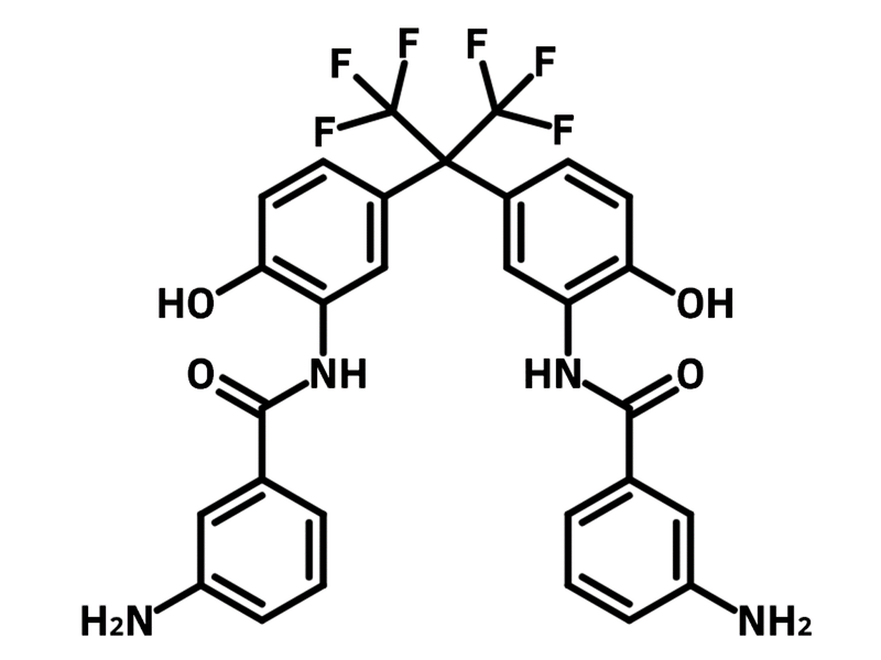 2,2-Bis(3-(3-aminobenzoylamino)-4-hydroxyphenyl)hexafluoropropane (m-6FDAP) B2161