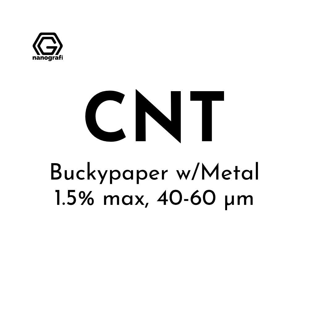 Carbon Nanotube Buckypaper with Metal, Dia: 120-130mm, Thickness: 40-60µm, Metal Content: 1.5% max - Nanografi Advanced Materials