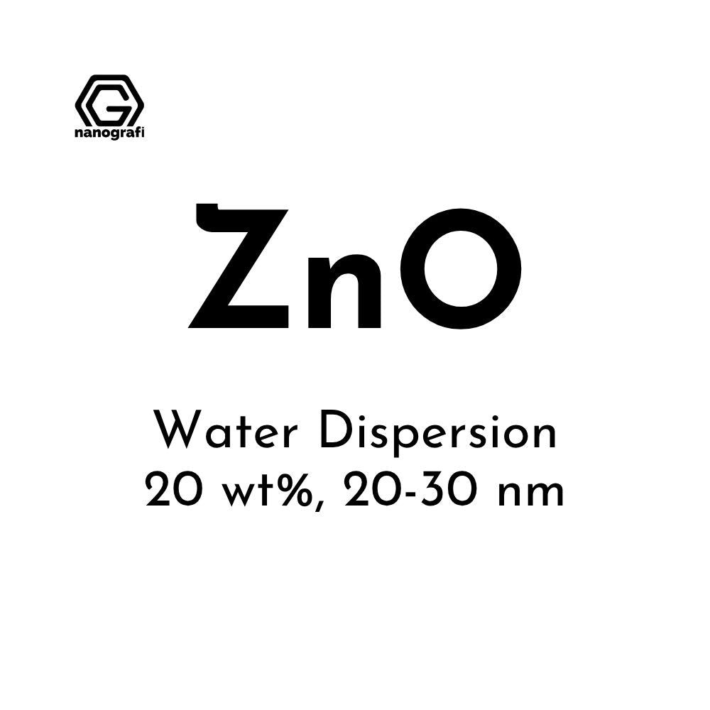 Zinc Oxide (ZnO) Nanopowder/Nanoparticles Water Dispersion