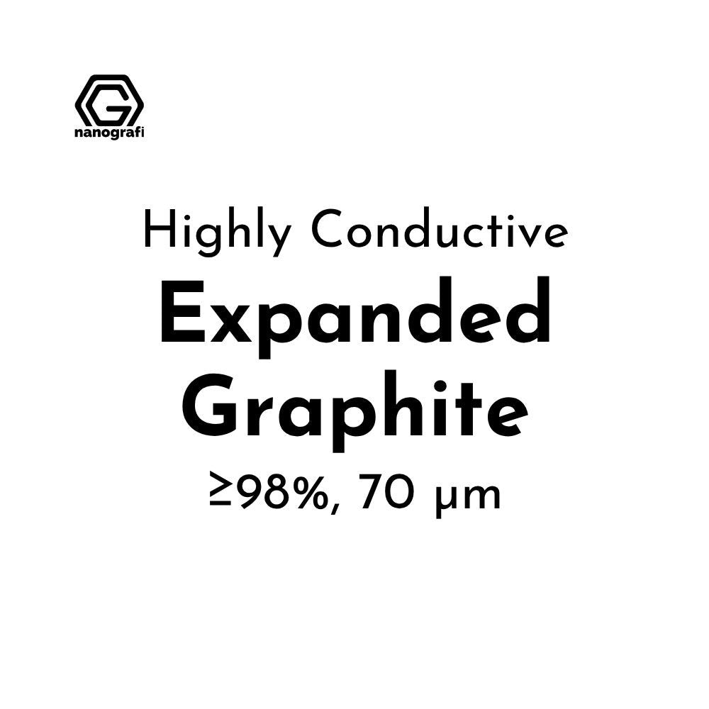 Highly Conductive Expanded Graphite Micron Powder, Purity: ≥98%, Size: 70 µm