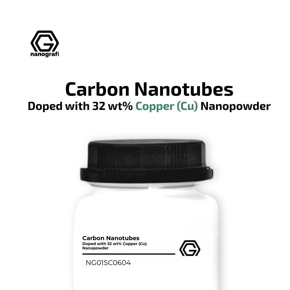 Carbon Nanotubes Doped with 32 wt% Copper (Cu) Nanopowder/Nanoparticles