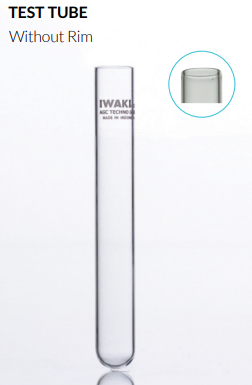 PA 9820TST10-75NP Test Tube, Without Rim Iwaki
