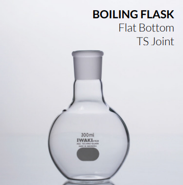 PA 4061FK Boiling Flask, Flat Bottom, With TS Joint  Iwaki