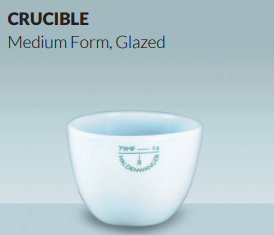 Crucible medium form L79MF Haldenwanger