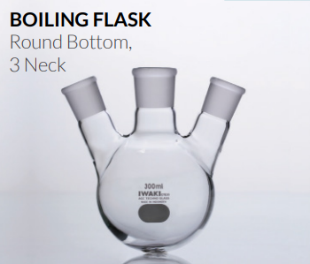 PA 4965FK Boiling Flask, Round Bottom, With TS Joint Iwaki