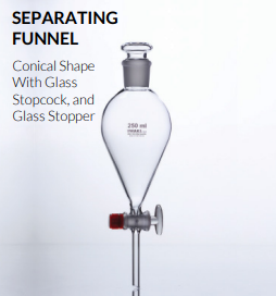 PA 6401FS Separating Funnel, With Glass Stopcock, Iwaki
