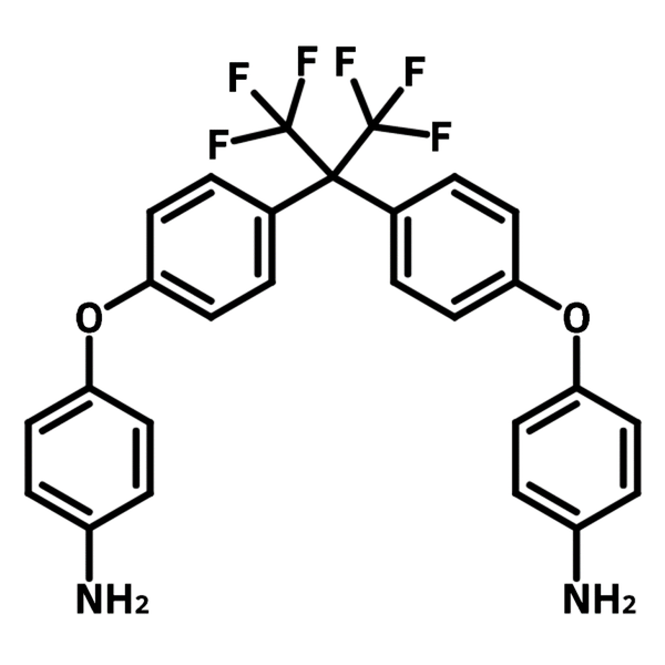 2,2-Bis[4-(4-aminophenoxy)phenyl]hexafluoropropane (4-BDAF) B2081