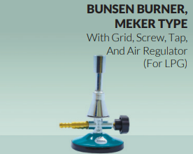 Bunsen Burner, Meker, D 15 x H 140 (mm) 01.0256.00 OMM