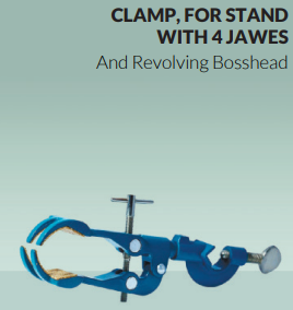 Clamp, 4 jawes, open 80 mm, with Revolving Bosshead 03.1298.01 OMM