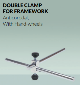 Double Clamp for framework, with hand-wheels OMM