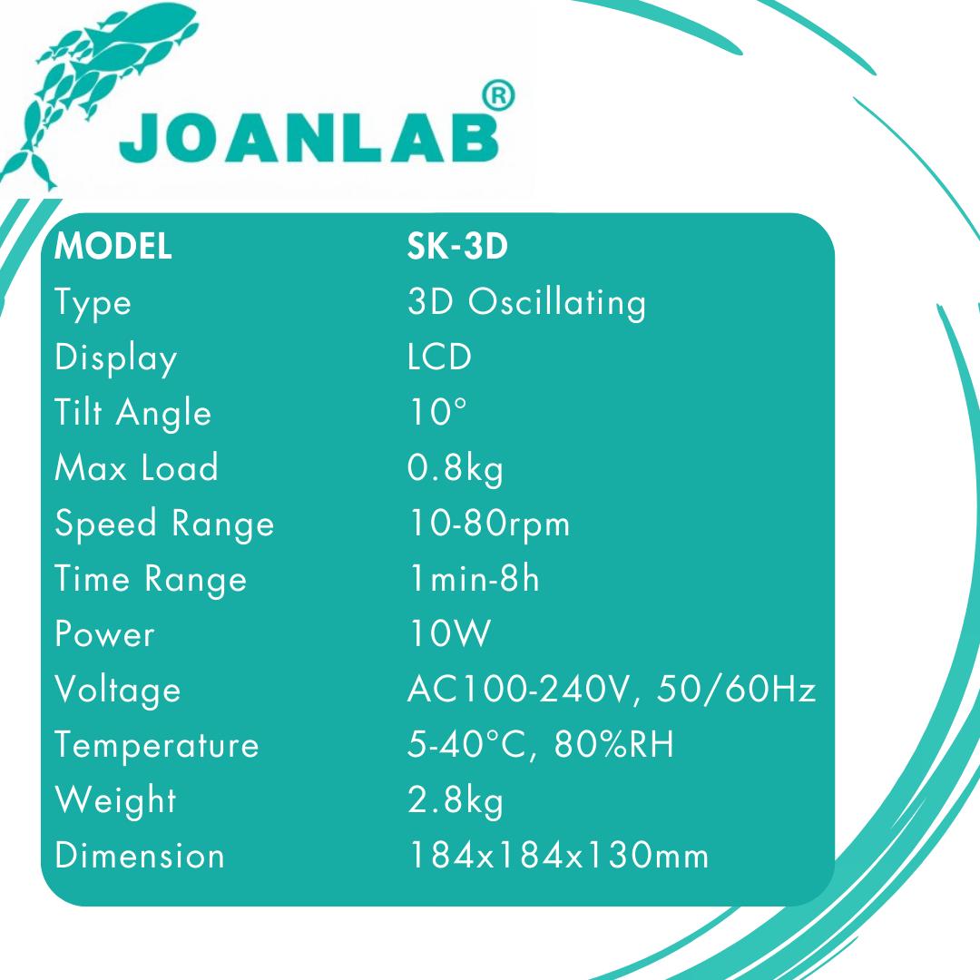 JOANLAB 3D OSCILLATOR SHAKER SK-3D