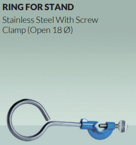 Ring for stand, SS, with screw clamp OMM