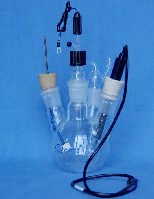 CS930 Glass electrolytic Cell, 4 ports (500ml)