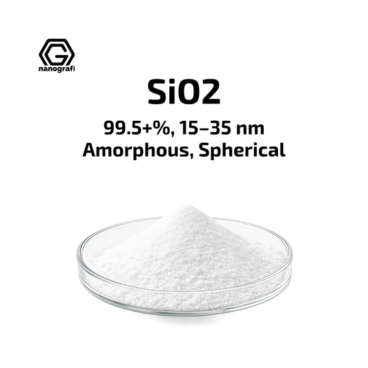Nanografi NG04SO3104 Silicon Dioxide (SiO2) Nanopowder/Nanoparticles 15-35 nm