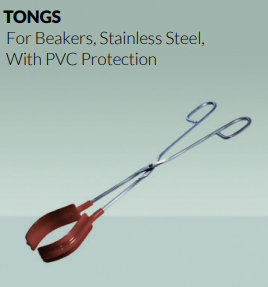 Tongs for beakers, SS, Vinyl Covered OMM