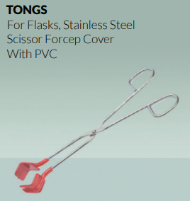 Tongs for Flask, Stainless Steel Scissor Forcep, Cover with
PVC OMM