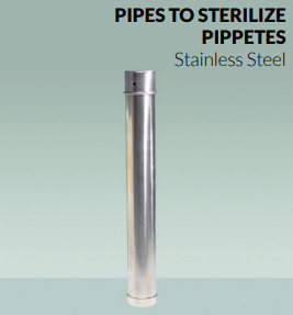 Pipes to sterilize pippetes, SS, OMM