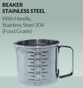 Beaker SS, with handle, AS ONE
