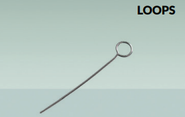 Loops, wired, acc to Kolle, diam appr 5mm, length 35mm, steel 1081101 Heinz Herenz Hamburg (HHH)