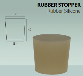 Rubber Stopper Silicon No.0 AS ONE