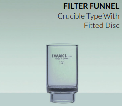 PA 32940FNL1 Filter Funnel, Crucible type, Iwaki