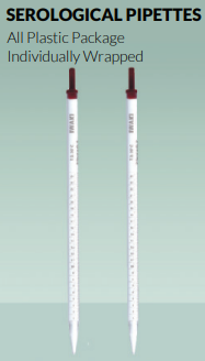 Disposable Plastic Pipettes, plastic-paper packaging individually wrapped 7151 Iwaki