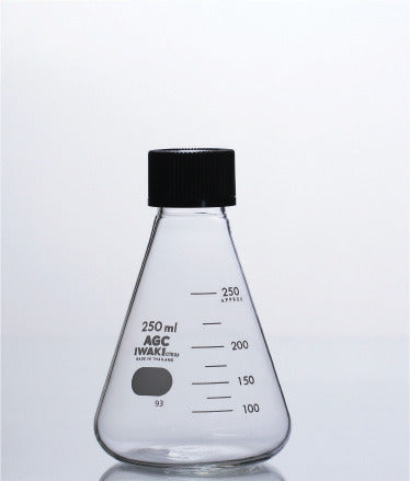 Iwaki Erlenmeyer Flask with Screw Cap PA 4985FK