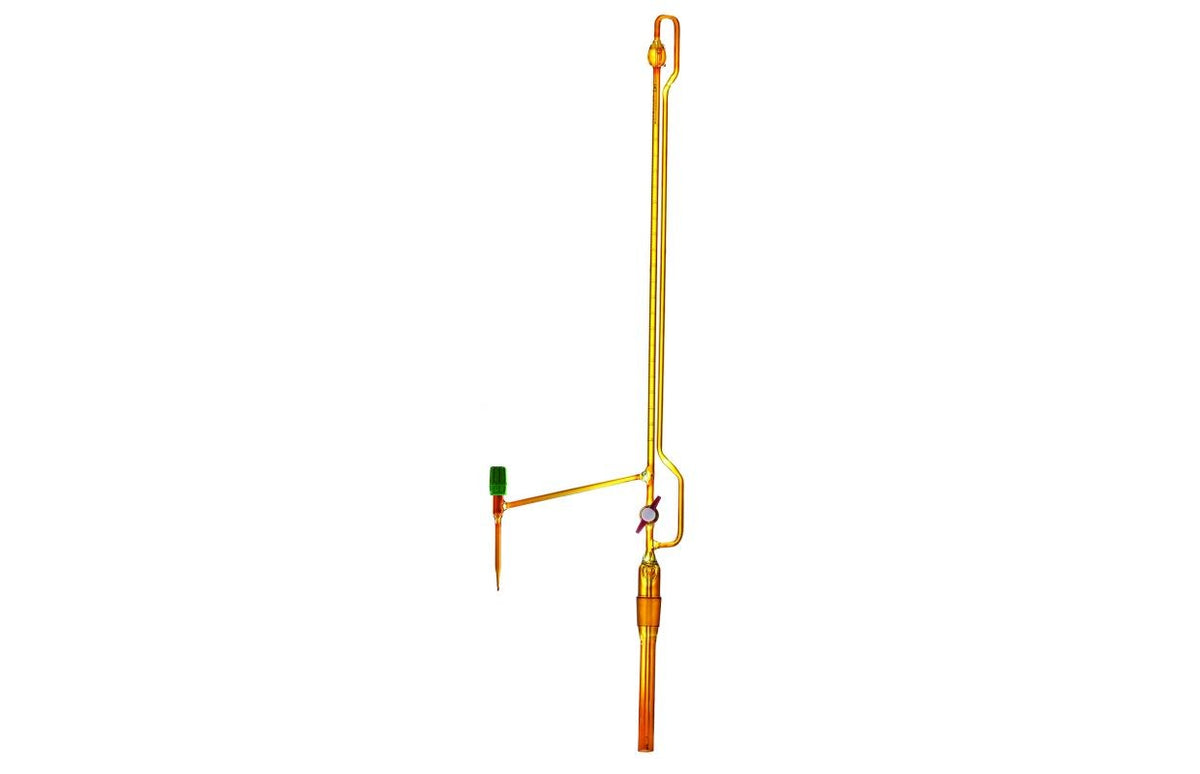 Normax Automatic Buret PA 34 618 PTFE Key Amber