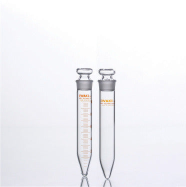 Iwaki Conical Centrifuge Tube PA 8064CTF10 / PA 8084CTF10 Glass Stopper 10 ml