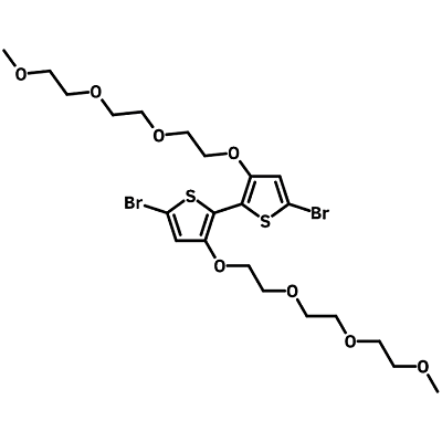 5,5'-Dibromo-3,3'-bis(2-(2-(2-methoxyethoxy)ethoxy)ethoxy)-2,2'-bithiophene B1121