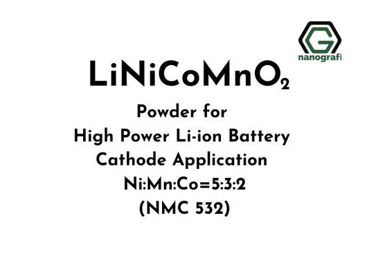 Lithium Nickel Manganese Cobalt Oxide (LiNiCoMnO2) Powder for High Power Li-ion Battery Cathode Application