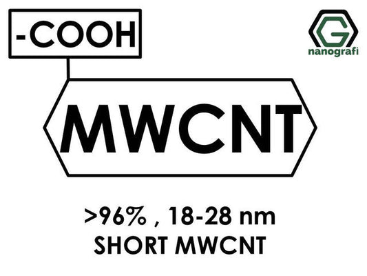 NG 2.06.05.Short Length MWNCT, >96%, -COOH 
(-COOH) Functionalized Short Length Multi Walled Carbon Nanotubes, Purity: > 96%, Outside Diameter: 18-28 nm 1 g