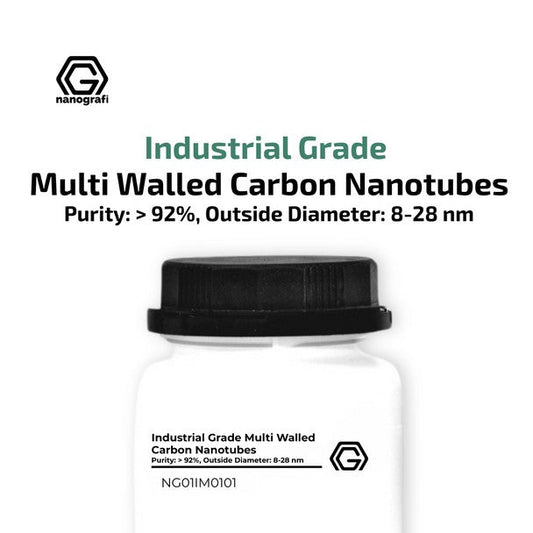 NG 2.07.01.MWCNT, >92% 
Industrial Grade Multi Walled Carbon Nanotubes, Purity: > 92%, Outside Diameter: 8-28 nm 25 g