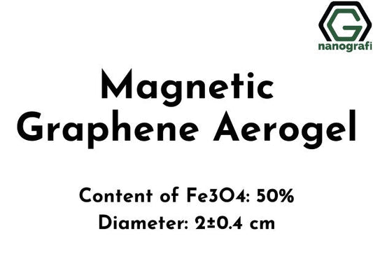 NG 3.02.Graphene Aerogels 
Magnetic Graphene Aerogel, Content of Fe3O4: 50%, Diameter: 2±0.4 cm 1 pcs
