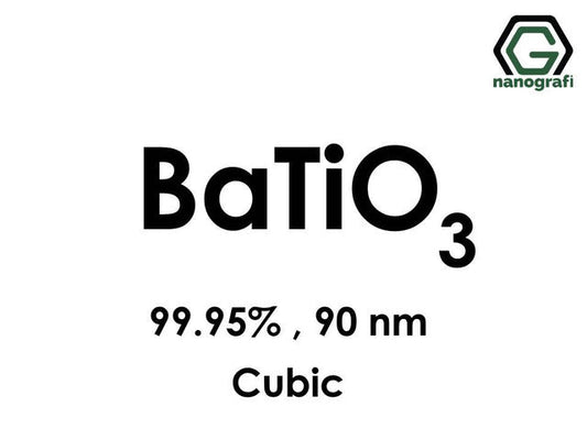 NG 5.03.04.Barium Titanate (BaTiO3) Nanoparticles
Barium Titanate (BaTiO3) Nanopowder/Nanoparticles, Purity: 99.95%, Size: 90 nm, Cubic 5 g