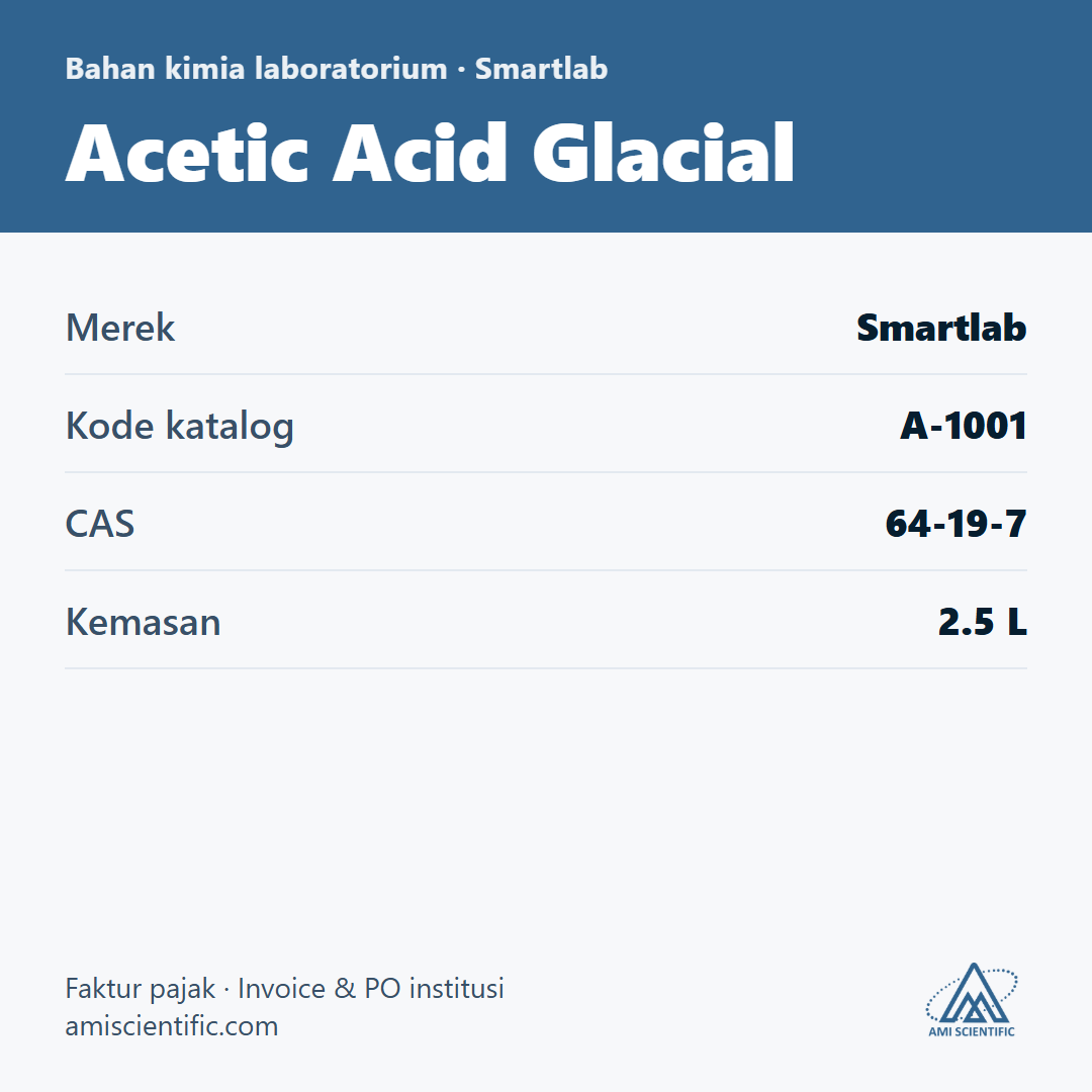 Acetic Acid Glacial, CAS 64-19-7, 2.5 L – Smartlab A-1001
