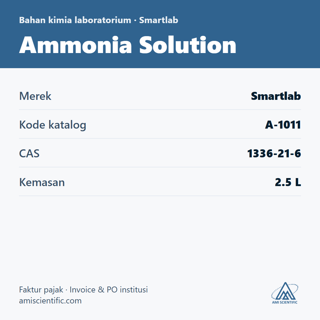 Ammonia Solution, CAS 1336-21-6, 2.5 L – Smartlab A-1011