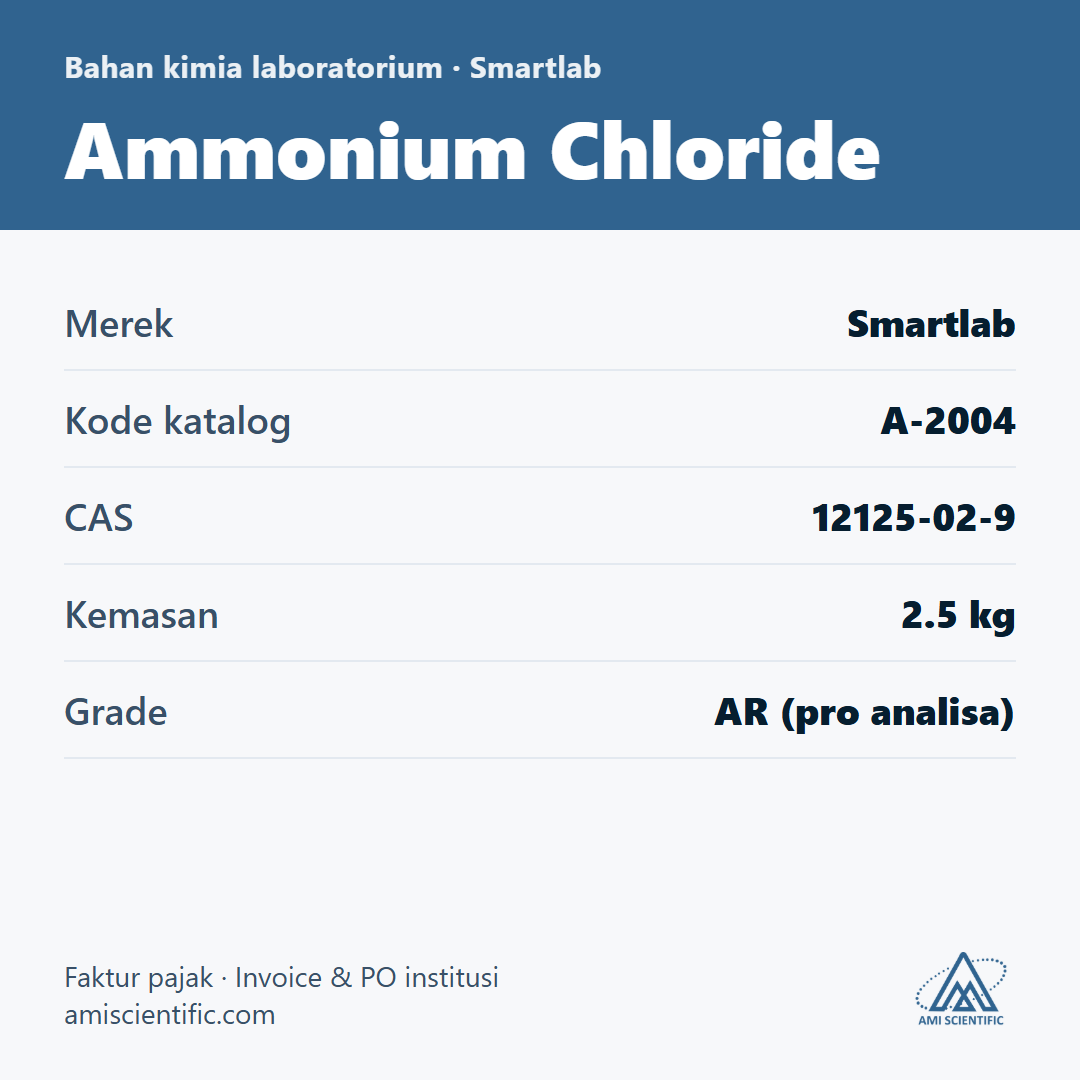 Ammonium Chloride, CAS 12125-02-9, 2.5 kg – Smartlab A-2004