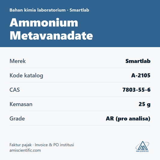 Ammonium Metavanadate, CAS 7803-55-6, 25 g – Smartlab A-2105