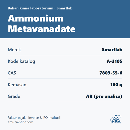 Ammonium Metavanadate, CAS 7803-55-6, 100 g – Smartlab A-2105