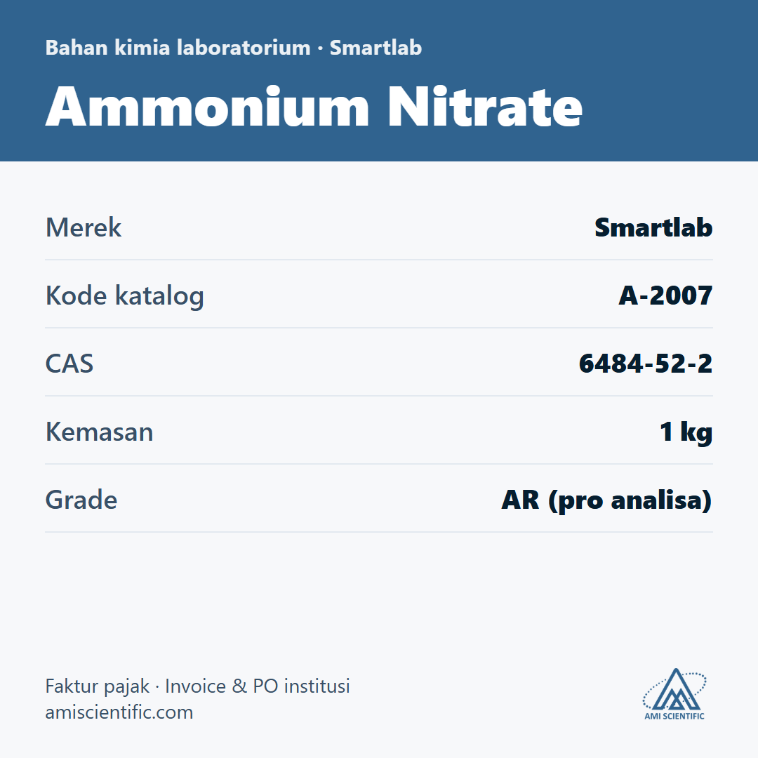 Ammonium Nitrate, CAS 6484-52-2, 1 kg – Smartlab A-2007
