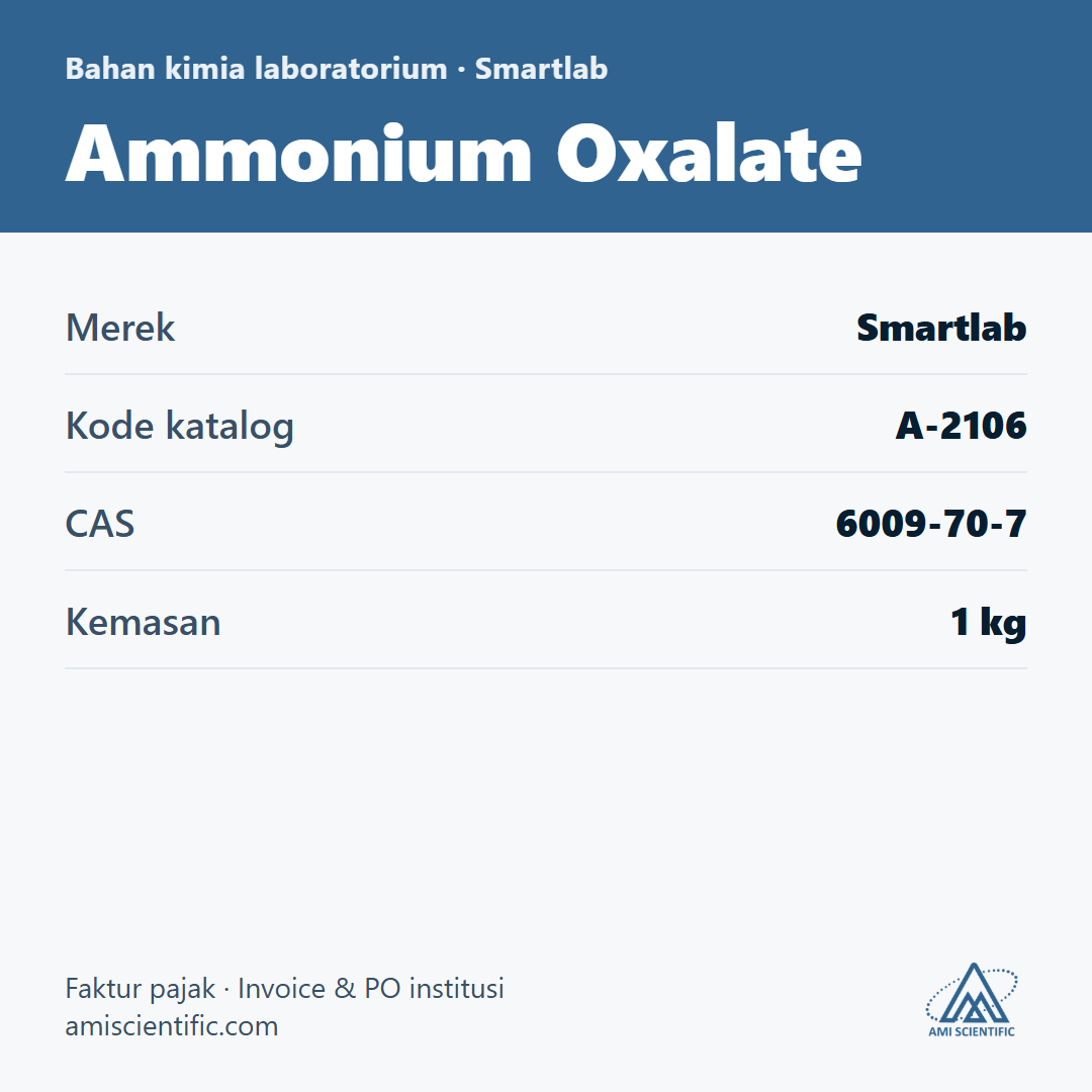Ammonium Oxalate, CAS 6009-70-7, 1 kg – Smartlab A-2106